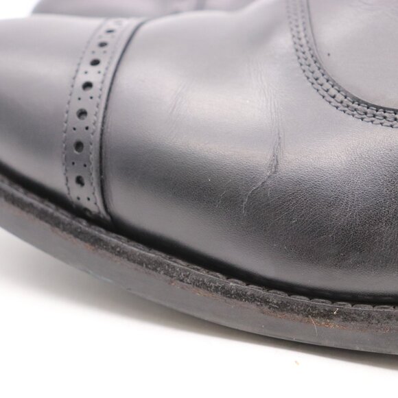 Allen Edmonds Fifth Avenue Men\'s 11 EEE Black Cap Toe Oxford Handcrafterd in USA